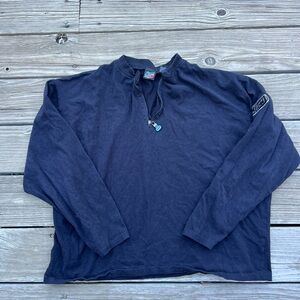 Mountain Dew Collection Men's Black Long-Sleeve Quarter-Zip Pullover Hoodie